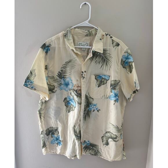 NWT American Eagle Men's Hawaiian Shirt Floral Size XL - Picture 1 of 7